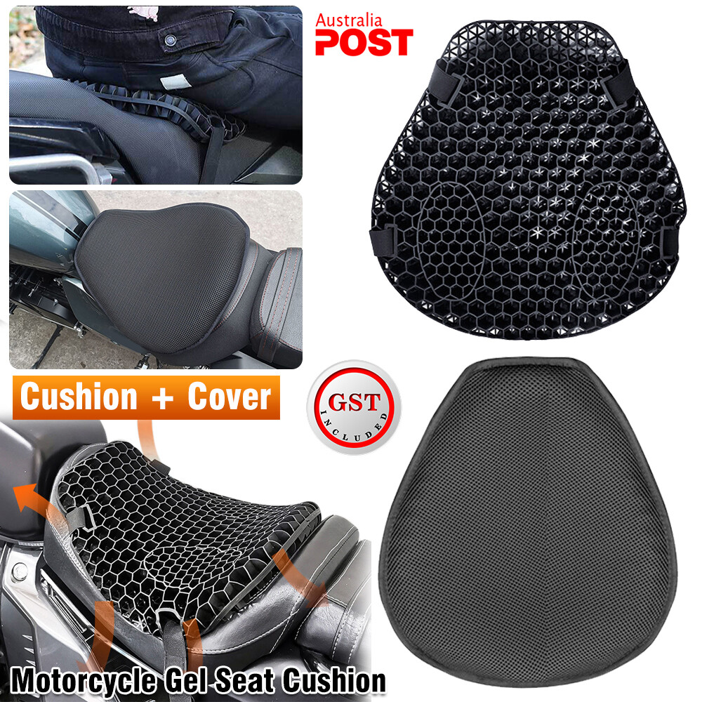 1x Universal Motorcycle Seat Cushion Cover Comfort Gel Pillow Pad Pressur Relief