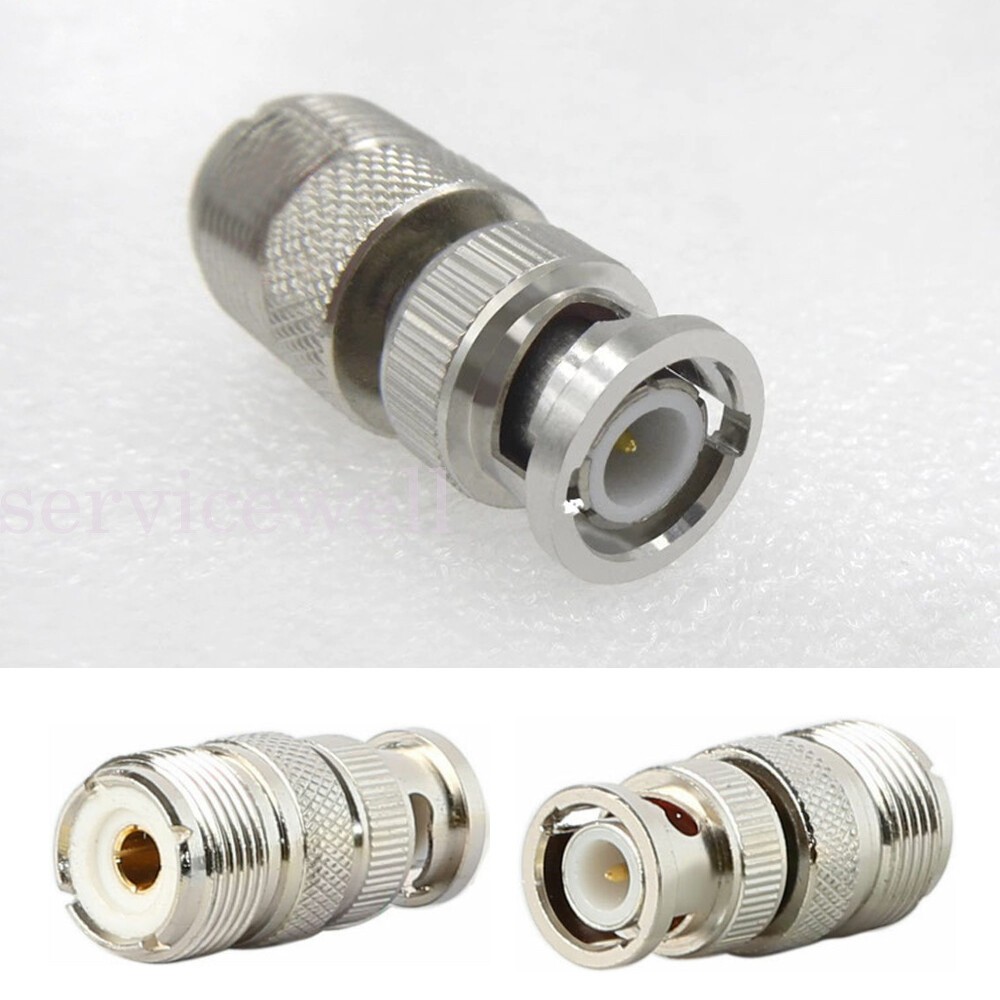 BNC to UHF Rotor with Teeth SO239 PL259 Female Jack RF Coaxial Cable Connector