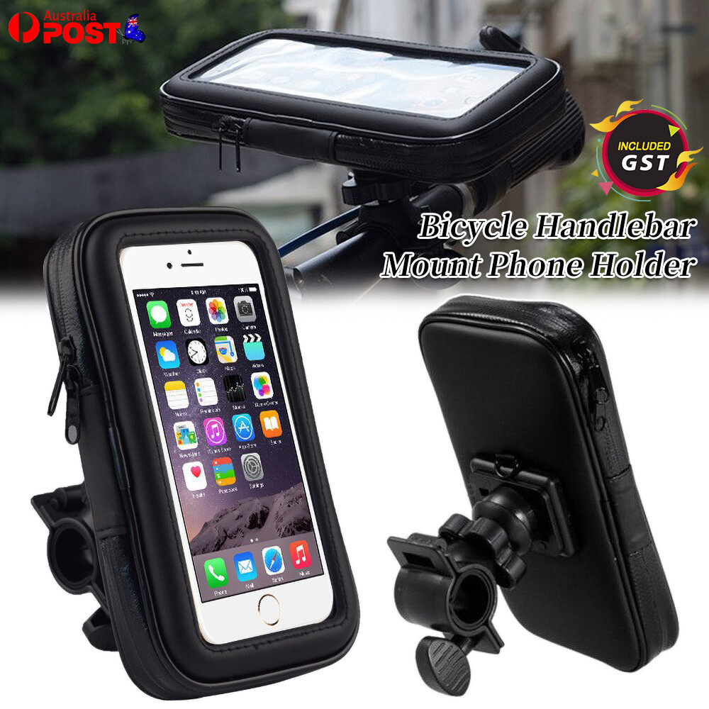 Waterproof Bicycle Bike Motorcycle Handlebar Mount Holder Case For Mobile Phone
