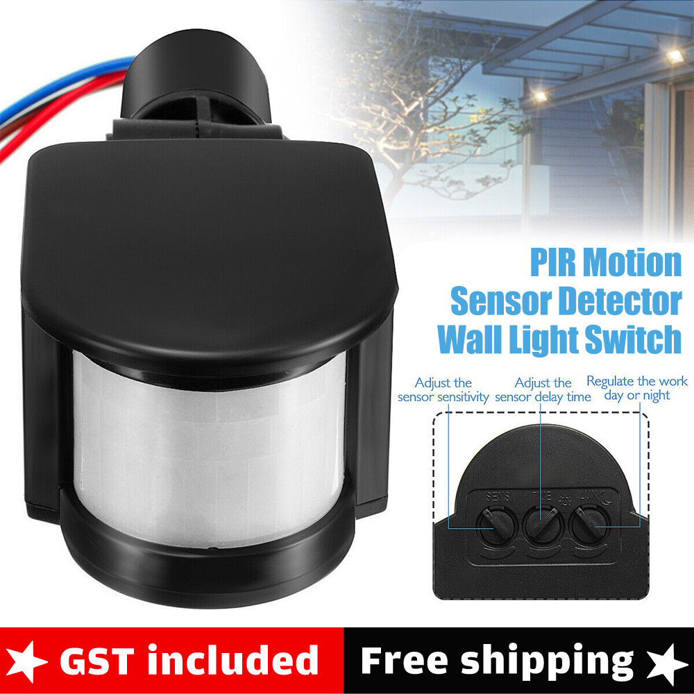 DC-12V Security Outdoor Infrared PIR Motion Sensor Detector ​Wall Light Switch
