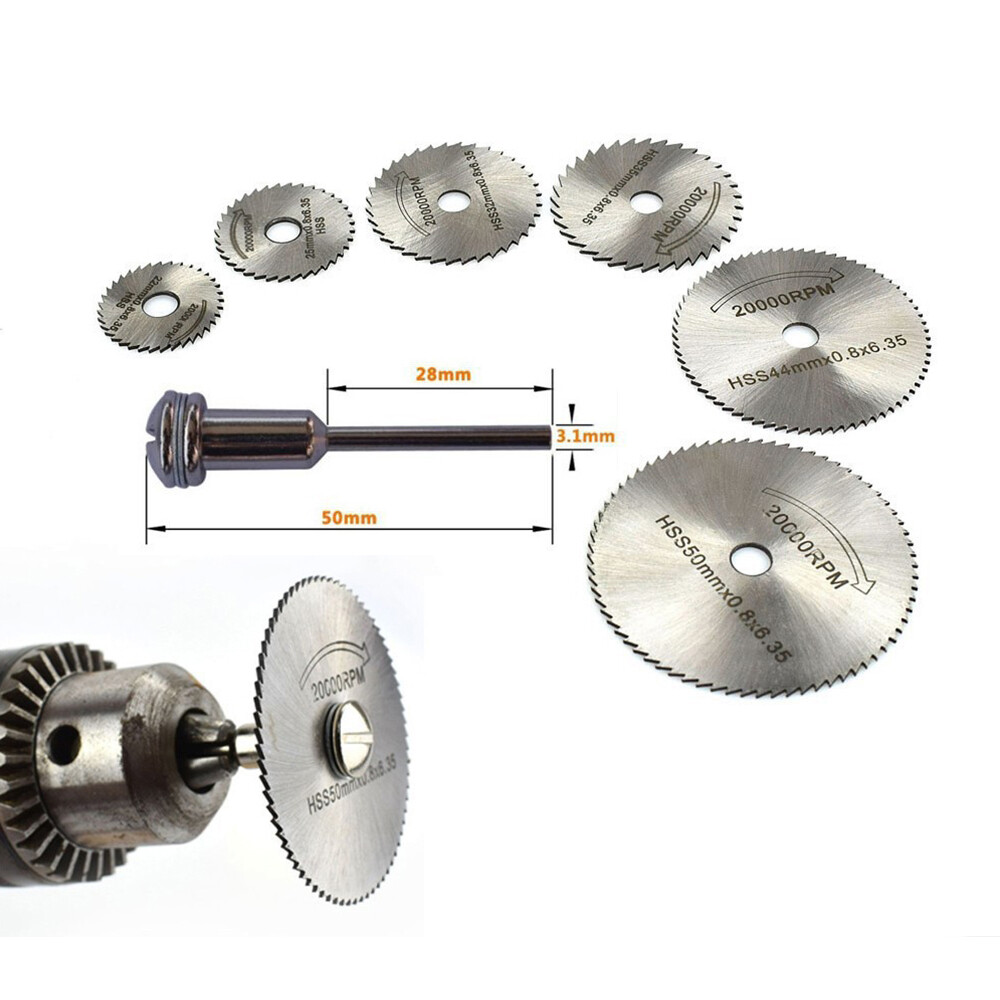 HSS Circular Saw Blade Set For Dremel RotaryTool Cutting Wheel Discs Drill