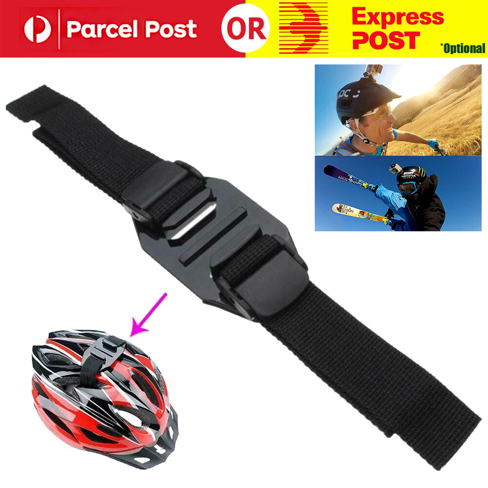 Cycle Helmet Vented Strap Mount Fixing Belt For GoPro Hero 9 8 7 6 5 4 3 Camera