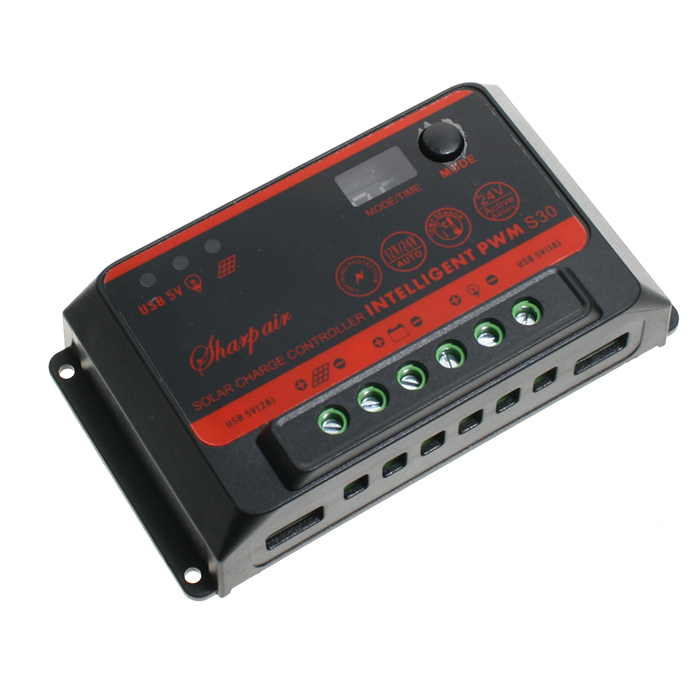 10A LCD DC digital Solar Battery Regulator Charge Discharge Controller 12V 24V