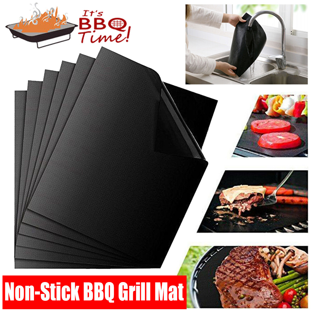 BBQ Grill Mat Reusable Sheet Resistant Non-Stick Barbecue Bake Meat