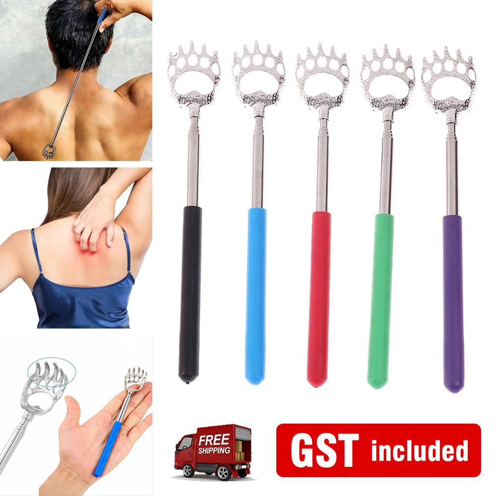 Colorful Back scratcher Extendable metal claw telescoping massager extend Gift