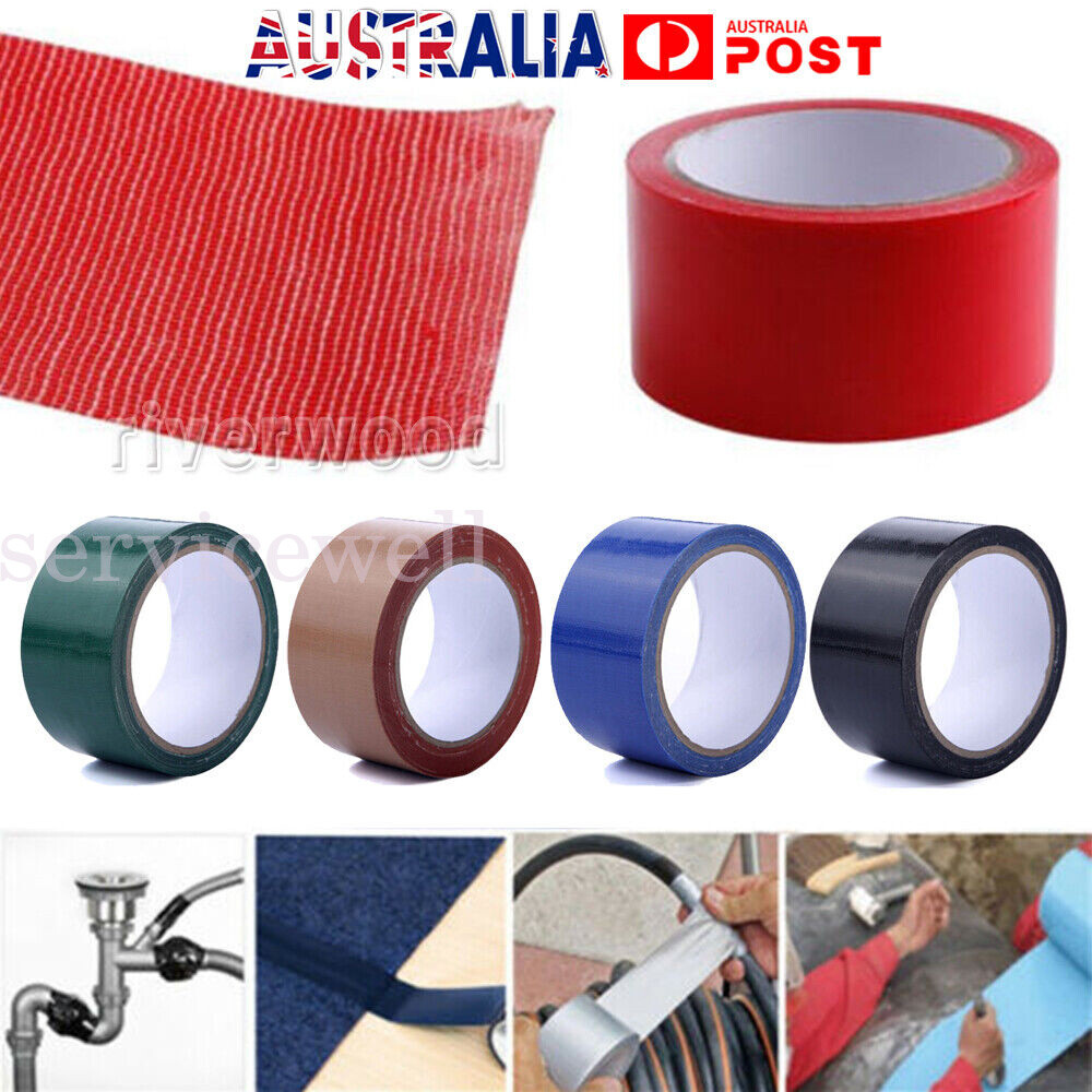 5cm x10M Waterproof Sticky Adhesive Cloth Duct Tape Roll Craft Repair Proof