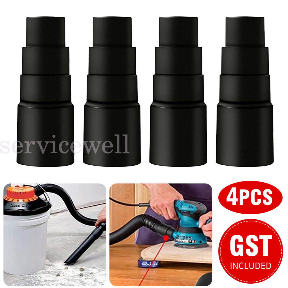 4X Vacuum Cleaner Power Tool Dust Extractor Hose Universal Adapter AU STOCK