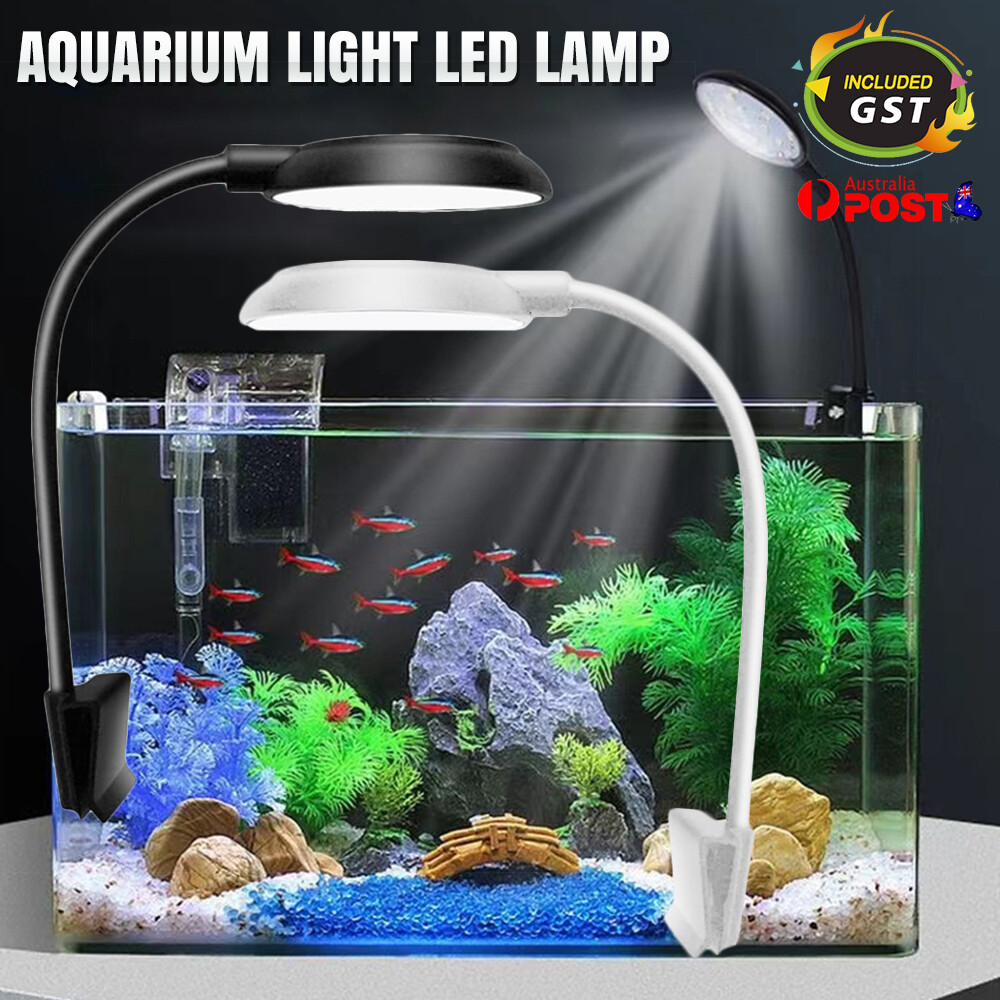 Aquarium Light LED 360º Lamp Aqua Plant Fish Tank Lighting Clip-On Bracket Light