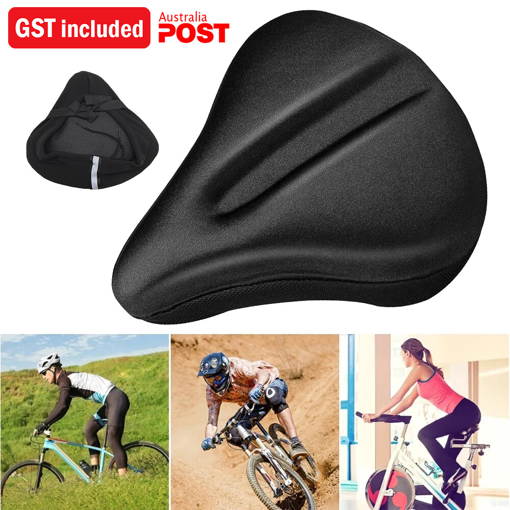 Bicycle Saddle Bike Seat Wide Soft Cushion Gel Pad Cover Extra Comfort 1/2x