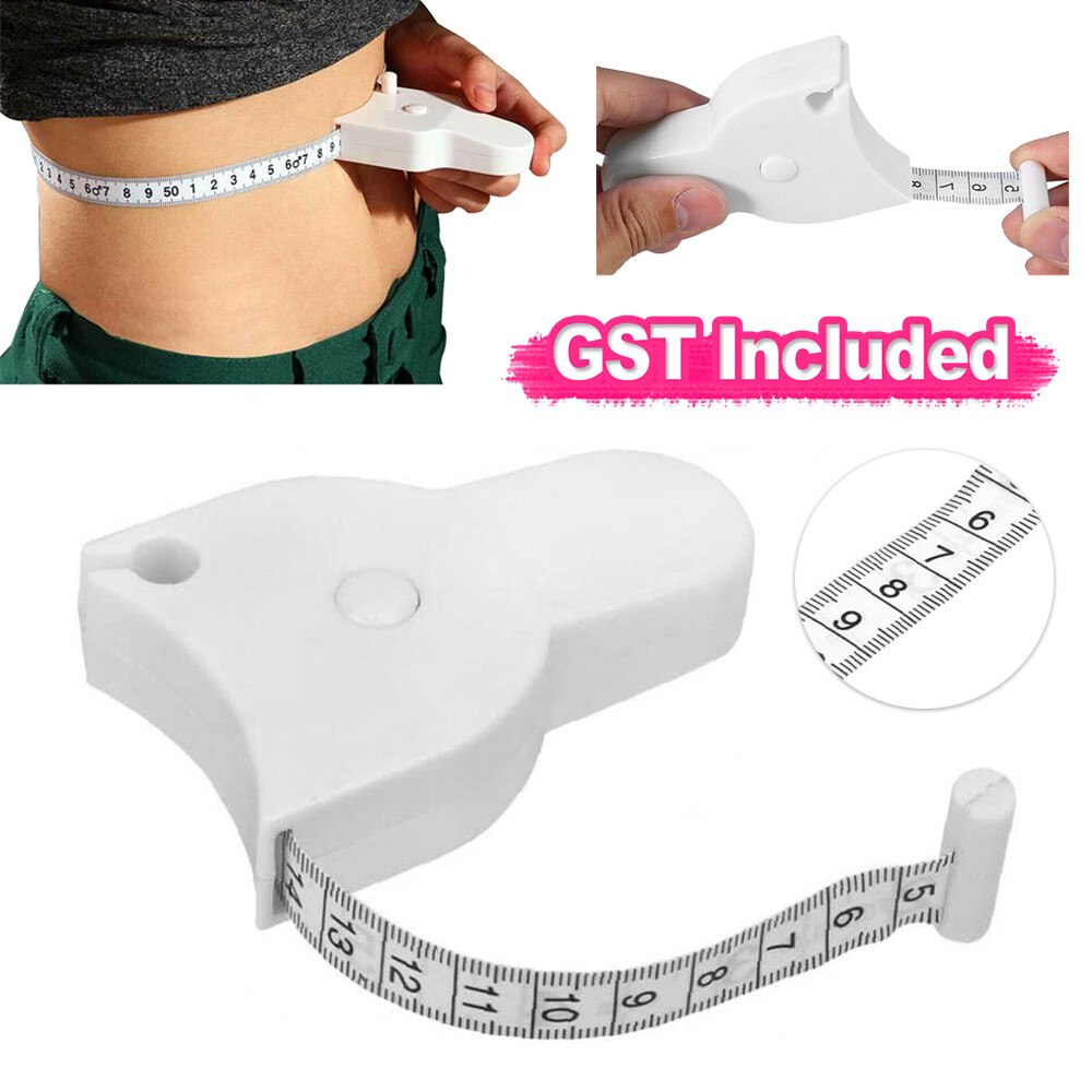 150cm Body Tape Ruler Body Fat Caliper Accurate Measure Fitness Retractable