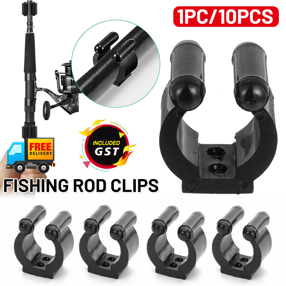 Plastic Club Clip Fishing Rod Pole Storage Tip Clips Clamps Holder Clips