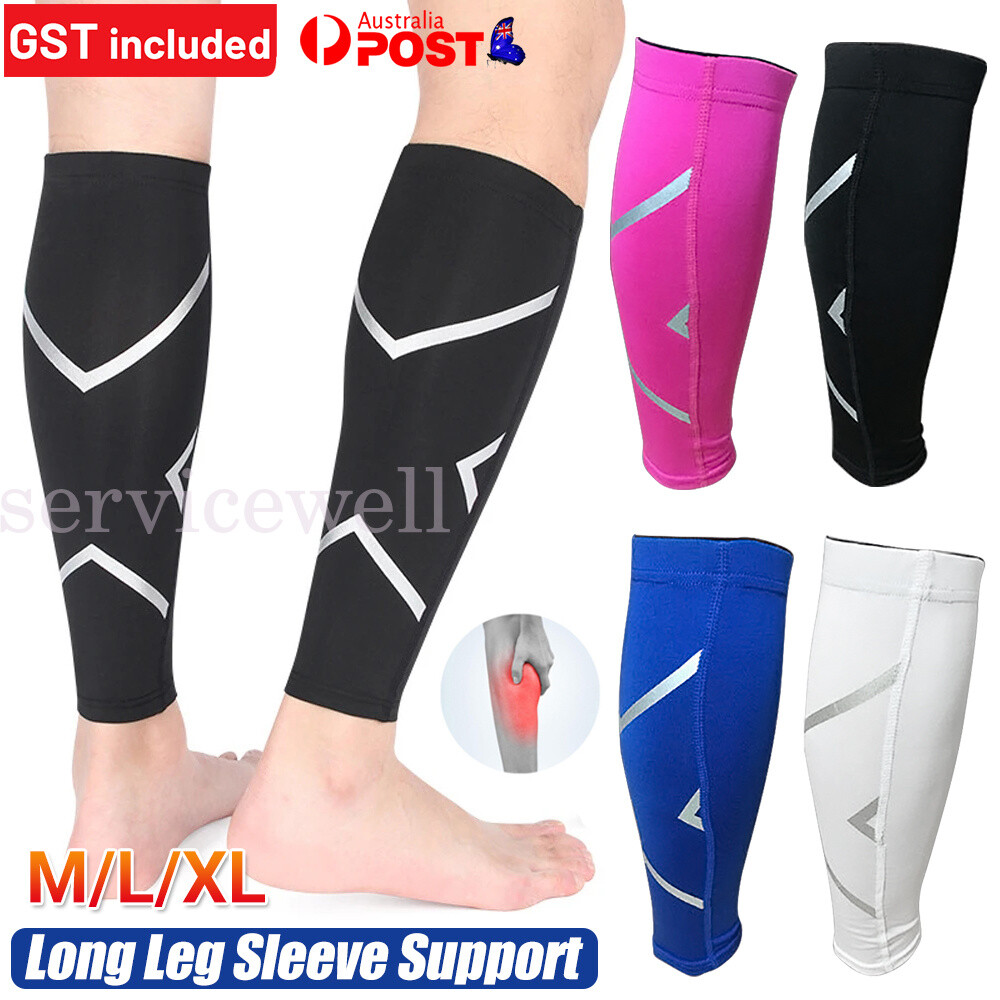 Compression Calf Sleeve Leg Brace Support Pain Relief Gym Running