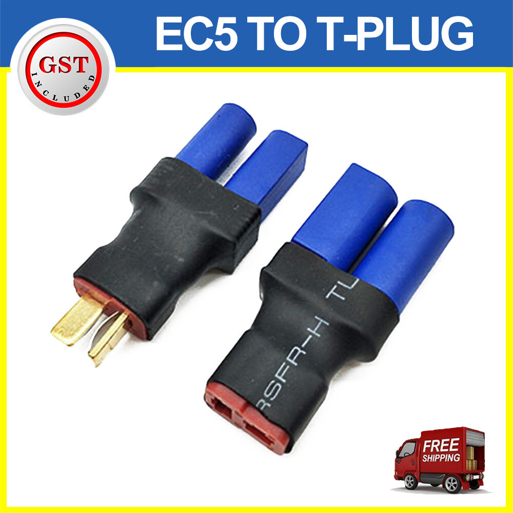 EC5 to T-Plug Deans Female Male Adapter Connector Ultra Compact for RC