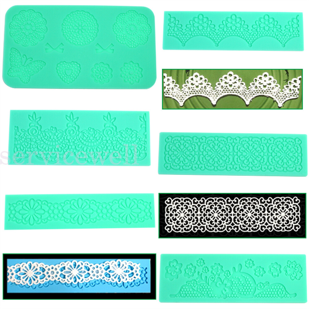 Silicone Lace Mold Cake Lace Molds for Cake Decorating Lace Mat Wedding Cake