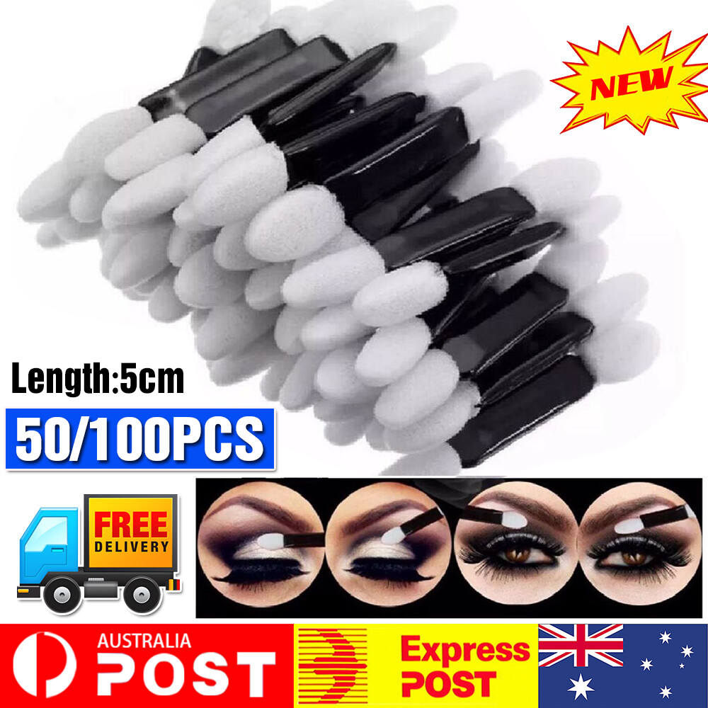 Makeup Foam Double-end Eye Shadow Sponge Brush Applicator Tools Bulk