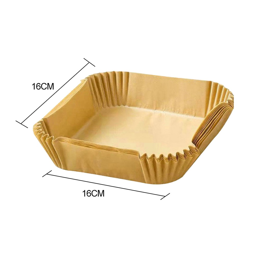 50Pcs Disposable Square Air Fryer Paper Liner Non-Stick Baking Paper Liners