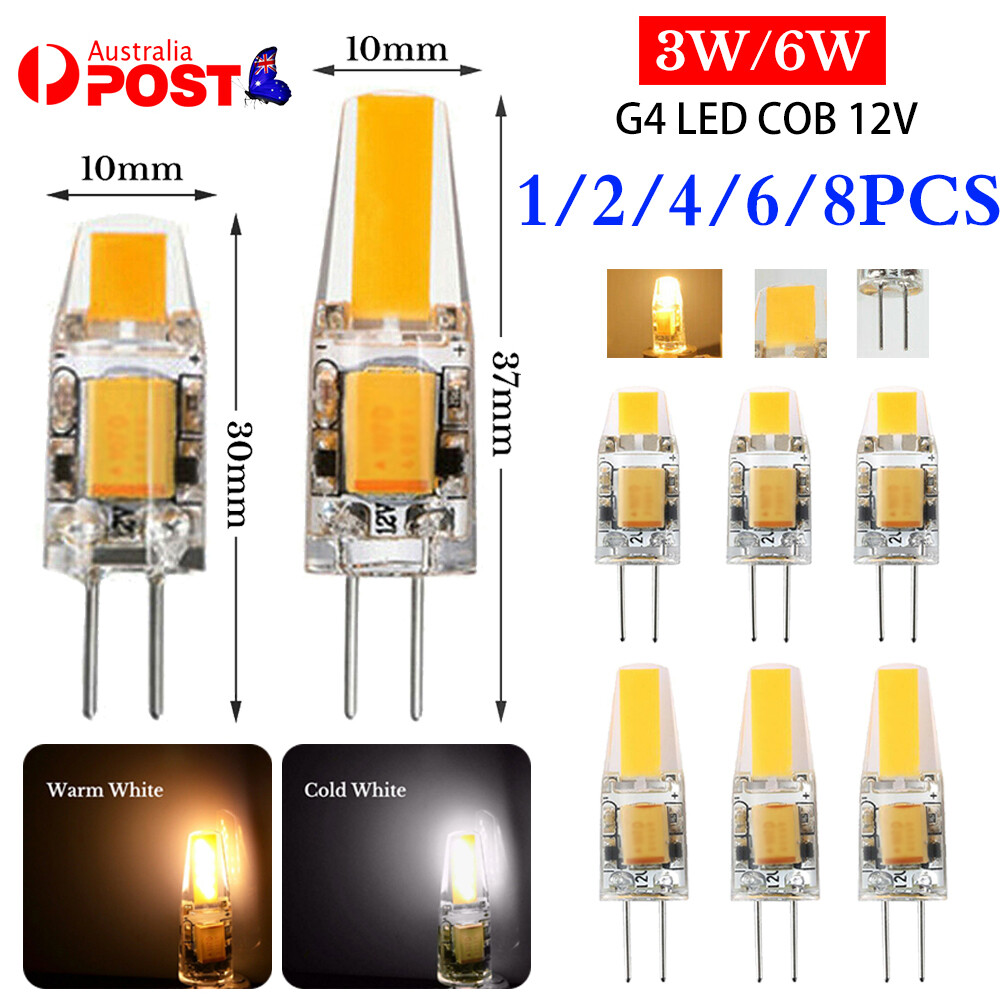 Dimmable G4 LED COB 3W 6W Light Bulb Capsule Lamp Replace Halogen Bulb ACDC
