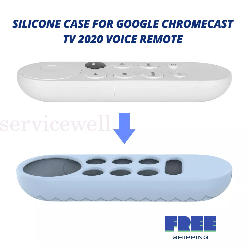 Silicone Case Protective Cover Shell for Google Chromecast TV 2020 Voice