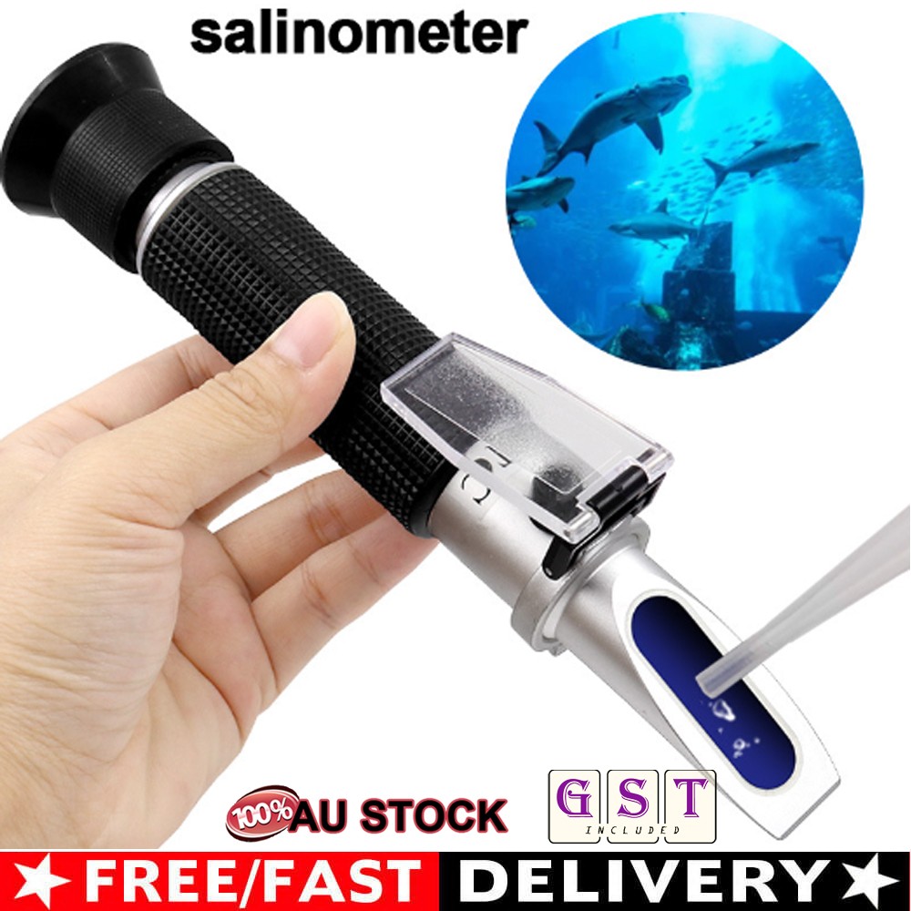 Salinity Refractometer Meter Water Reader Marine 0~10% Salt Aquarium Test Tester