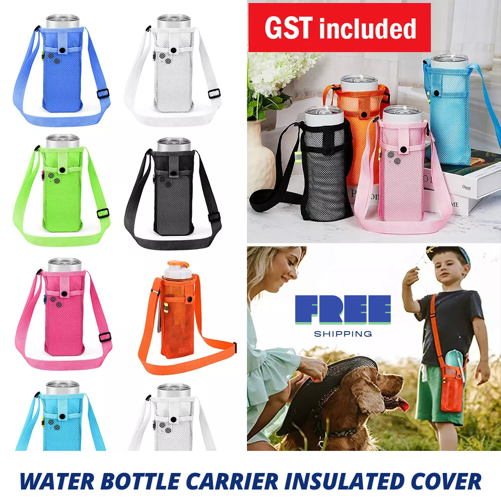 1/2xNew Useful Drink Strap Sport Water Bottle Carrier Insulated Cover Bag Holder