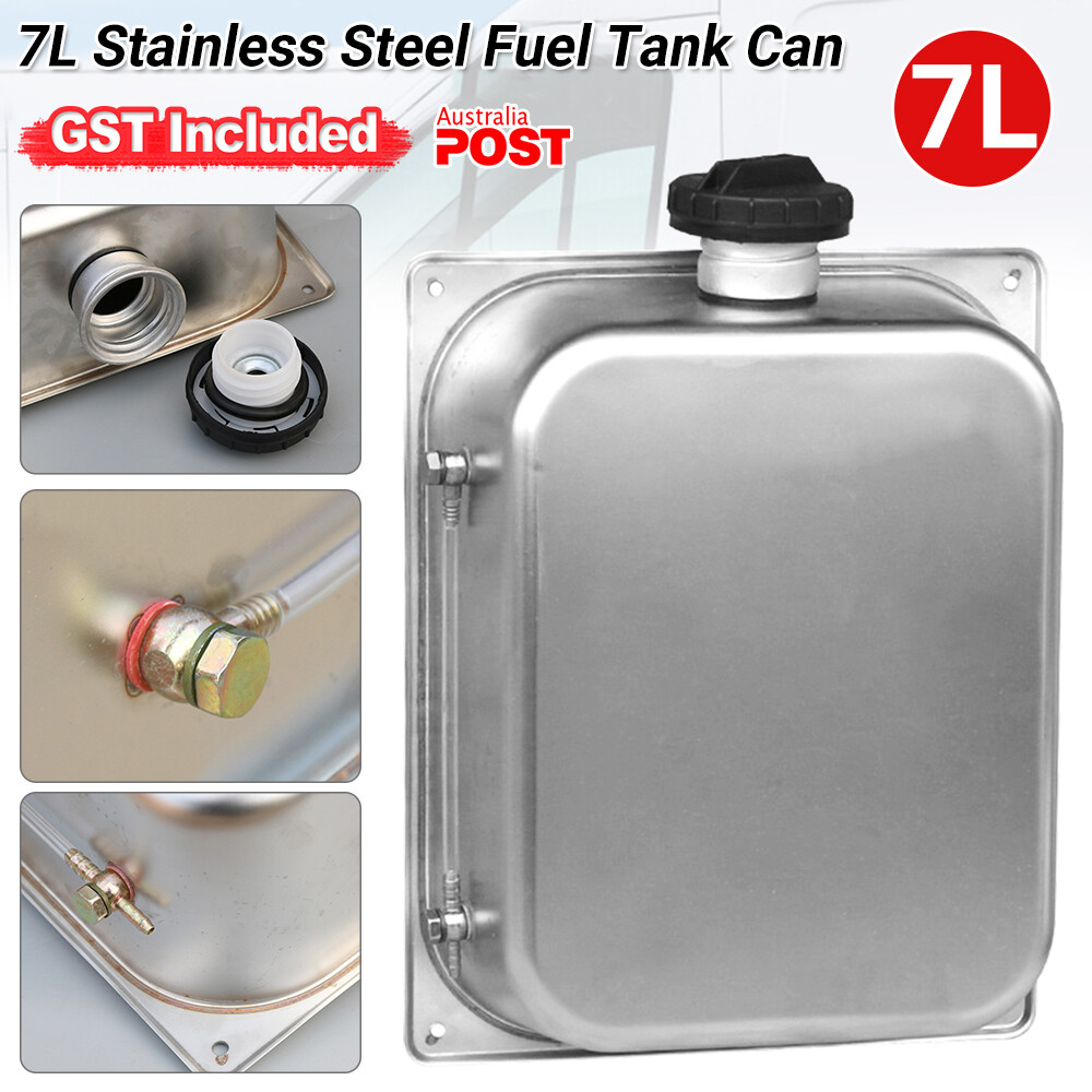 7L Stainless Steel Gasoline Petrol Fuel Tank Can for Webasto Eberspacher Heater
