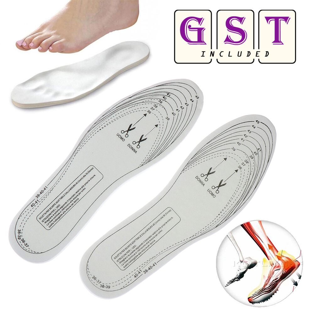MEMORY FOAM INSOLES LIGHTWEIGHT SHOE PADS MENS WOMENS COMFORTABLE