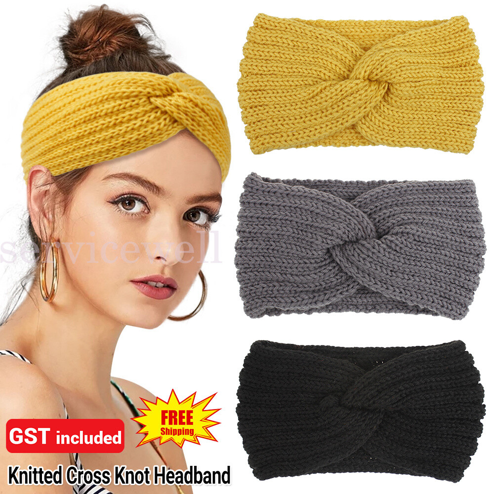 Fashion Women Girls Knotted Headband Twist Knot Head Wrap Elastic Hair Band