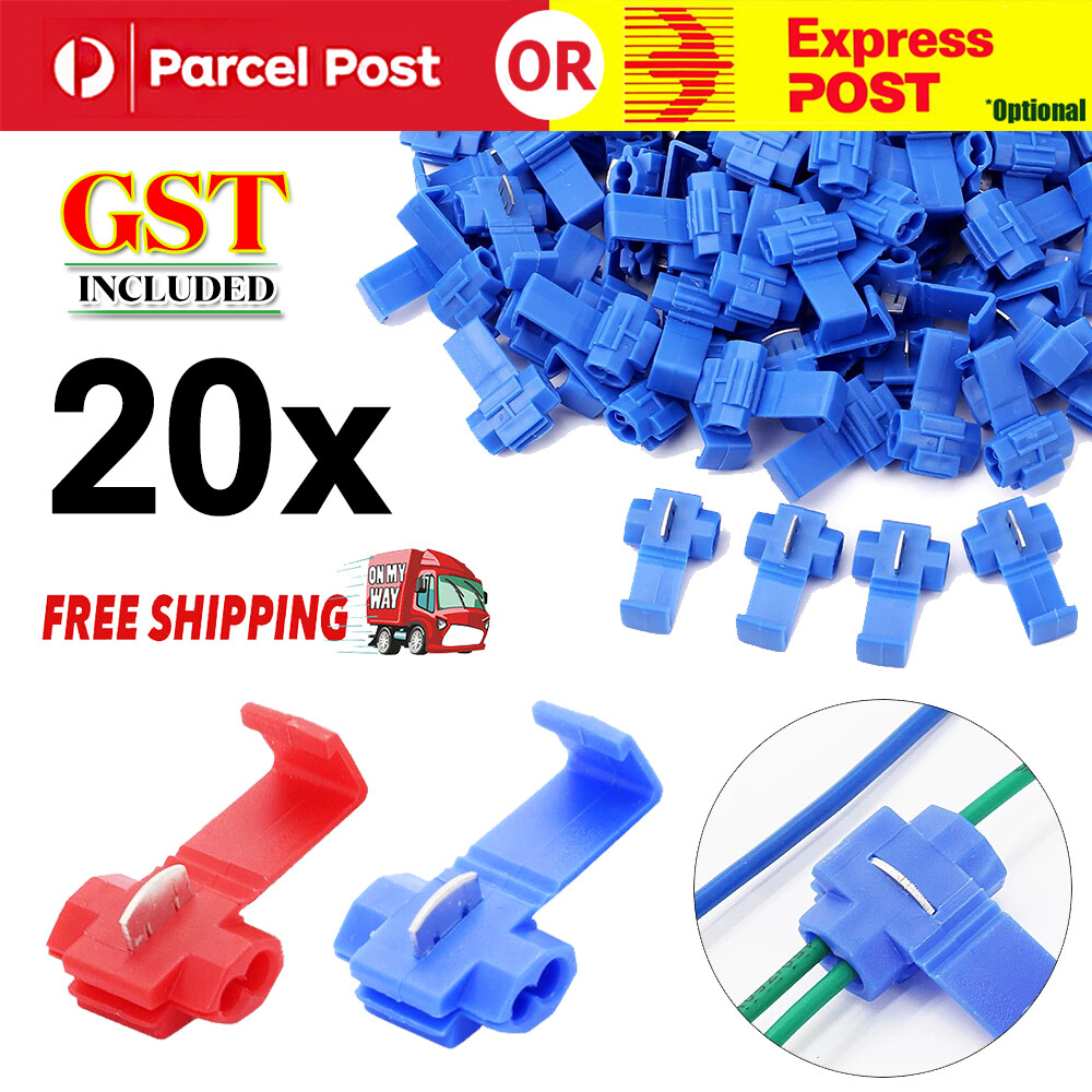 60PCS Wire Connector forScotch Lock Quick Splice Red And Blue Wire Terminals