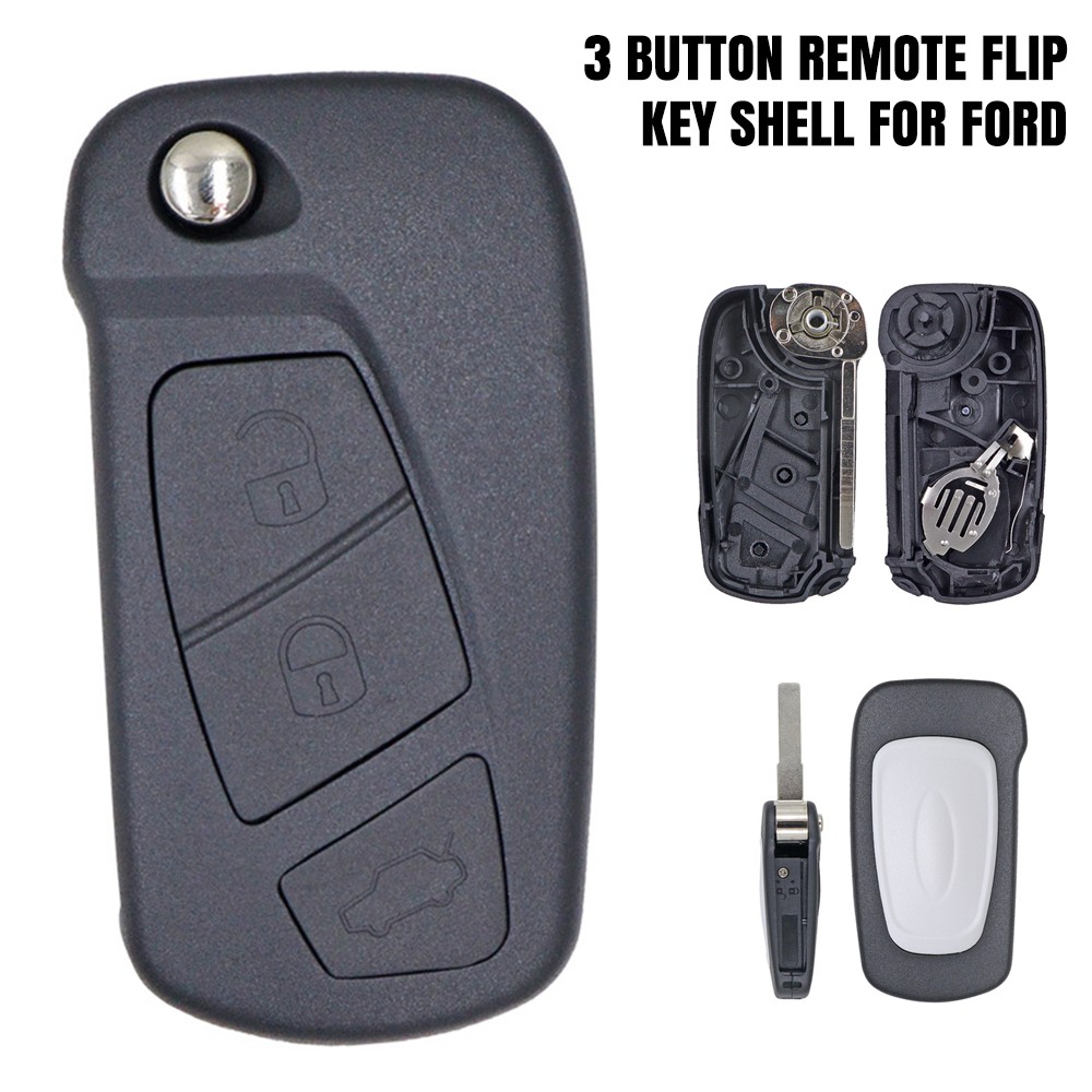 3 Button Remote Key Fob Case Shell Cover For Ford KA MK2-3 2008 - 2016