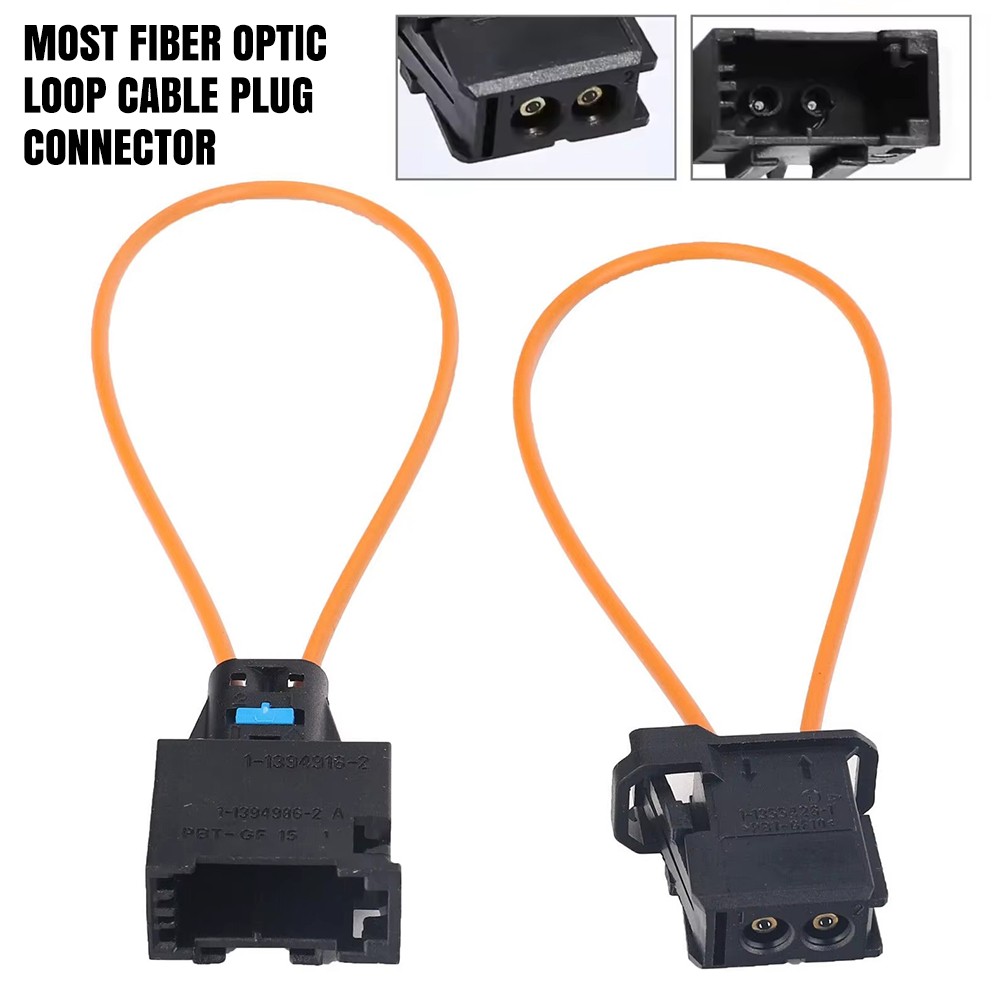 2x MOST Fiber Optic Loop Cable Plug Connector For Audi BMW Mercedes Porsche UK