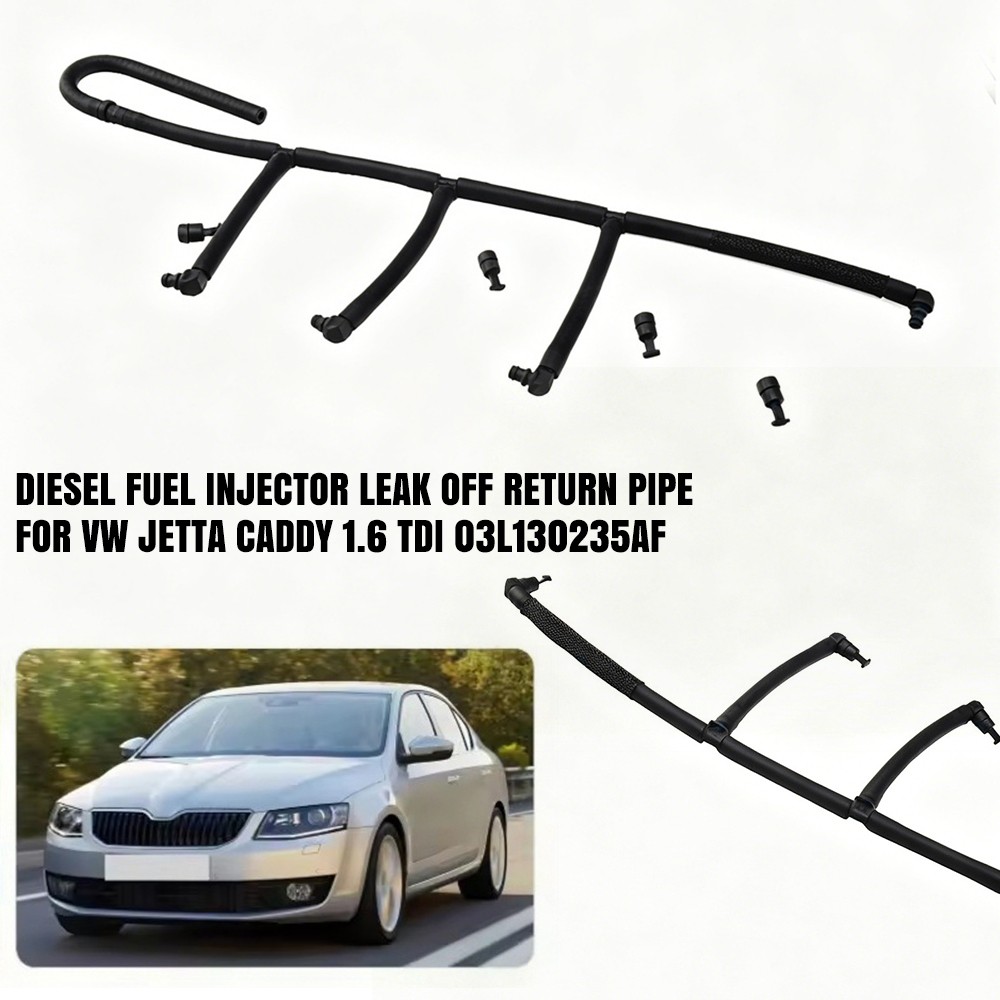 Diesel Fuel Injector Leak Off Return Pipe 03L130235AF For VW Jetta Caddy 1.6 TDI