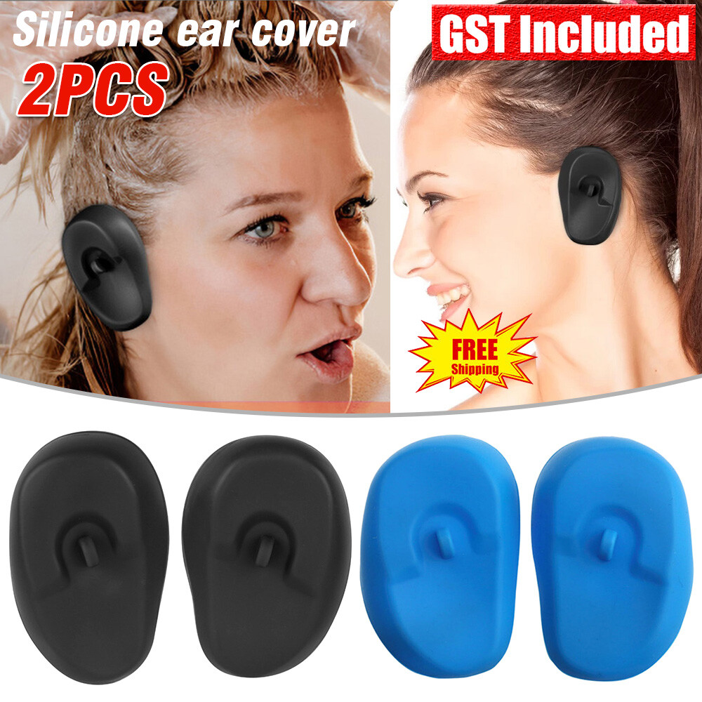 1 Pair Silicone ear cover hair salon dye color shield protector earmuf