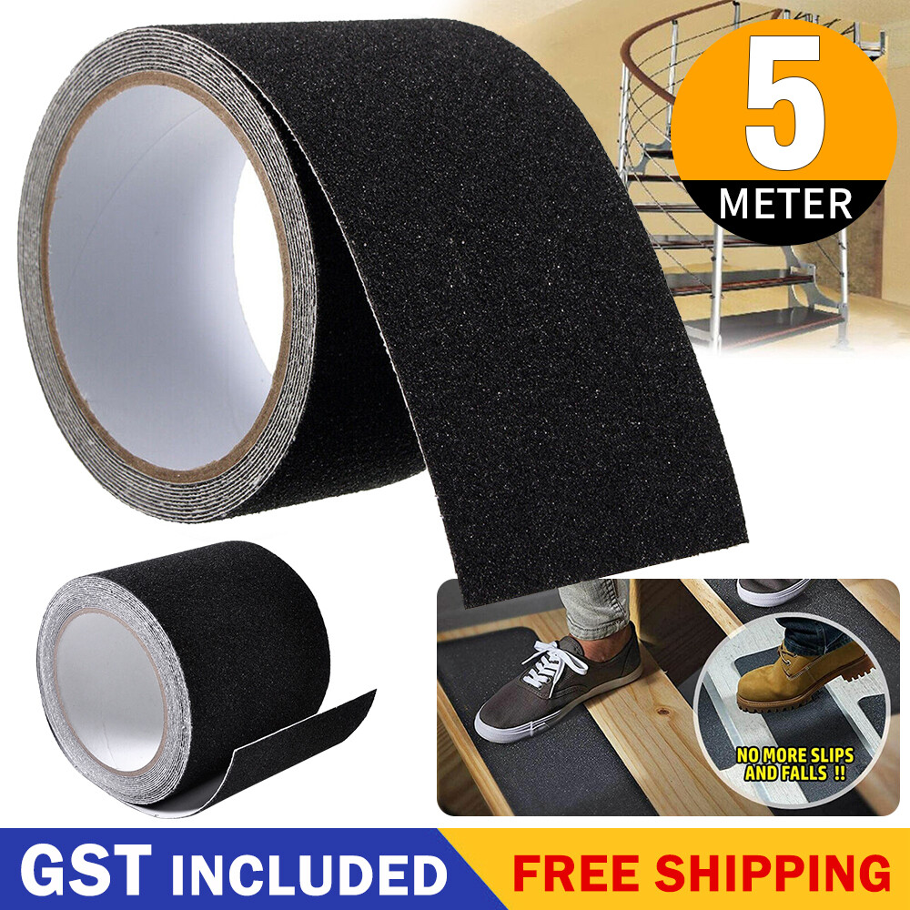 Non Slip High Grip Adhesive Anti Slip Tape Backed Safety Flooring Sticky 5M 10cm