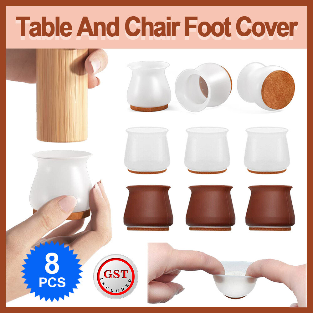 Chair Leg Protector Silicone Cover Pad Table Furniture Feet Floor Protection Cap