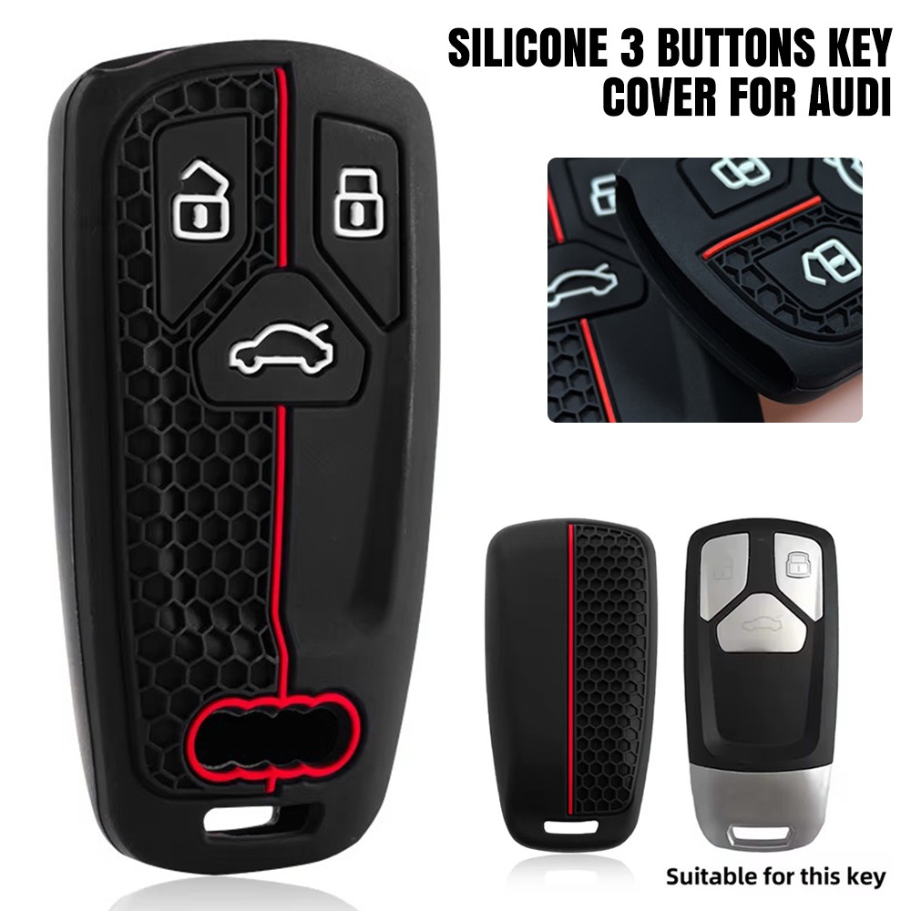 Key Cover Case For Audi A4 B9 A5 A6 8S 8W Q5 Q7 4M S4 S5 S7 TT TTS TFSI RS Fob