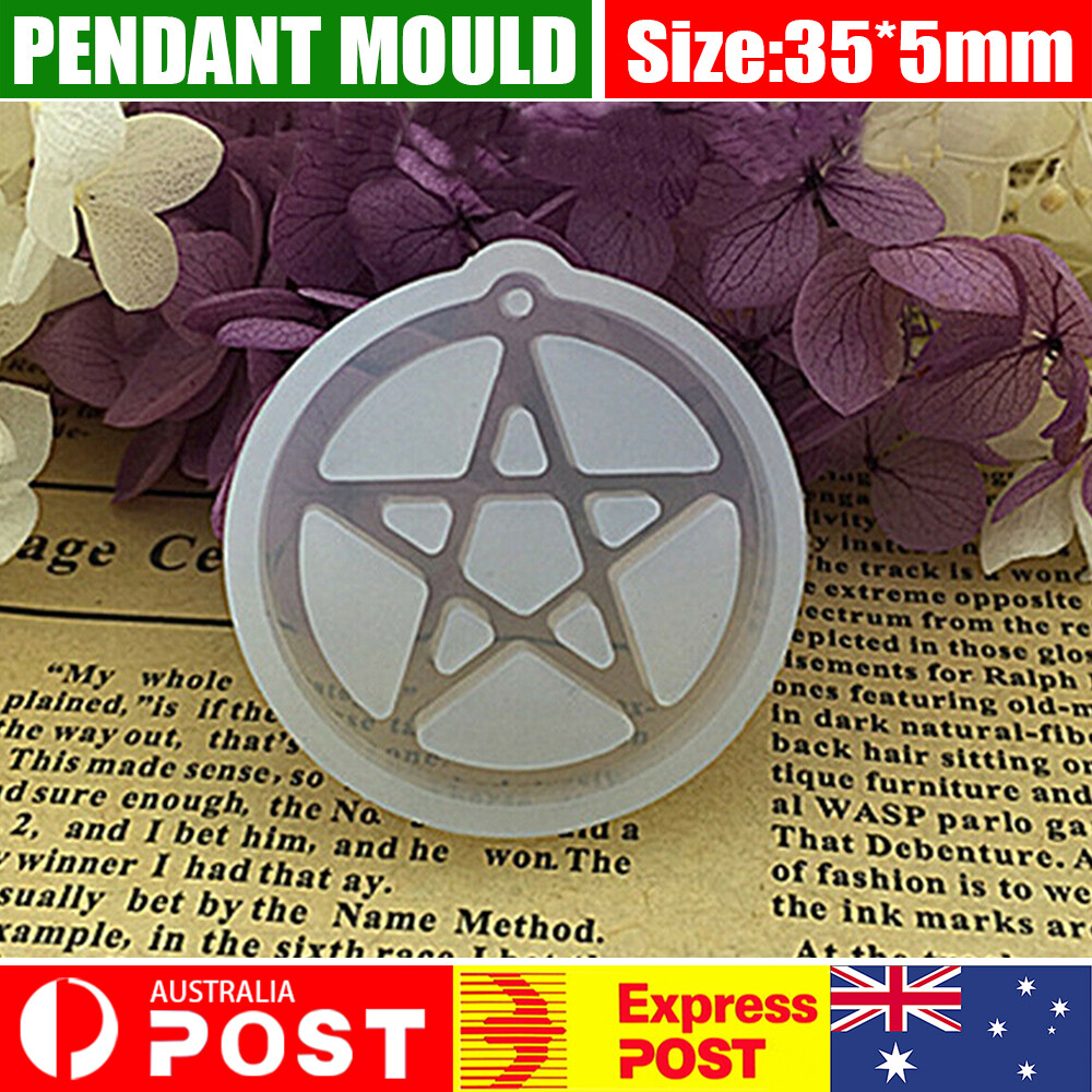 Pentagram Epoxy Casting Mold Pentacle Charms Pendant Silicone Mould
